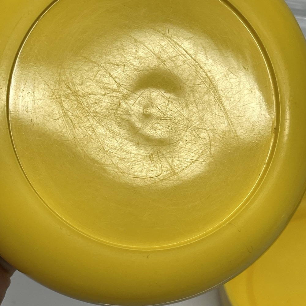 Heller Designs Massimo Vignelli Vintage Yellow Lid Jars Canisters MCM Set Of 3 - Picture 10 of 11